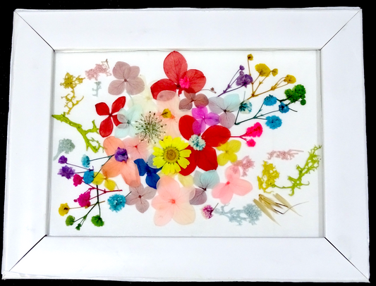 Artistic Wall Frames with Mixed Preserved Flowers